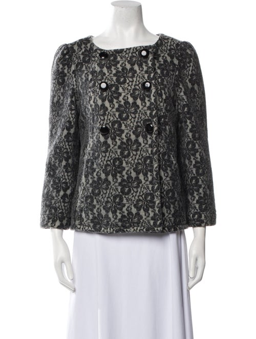 Marc Jacobs Wool Floral Print Jacket