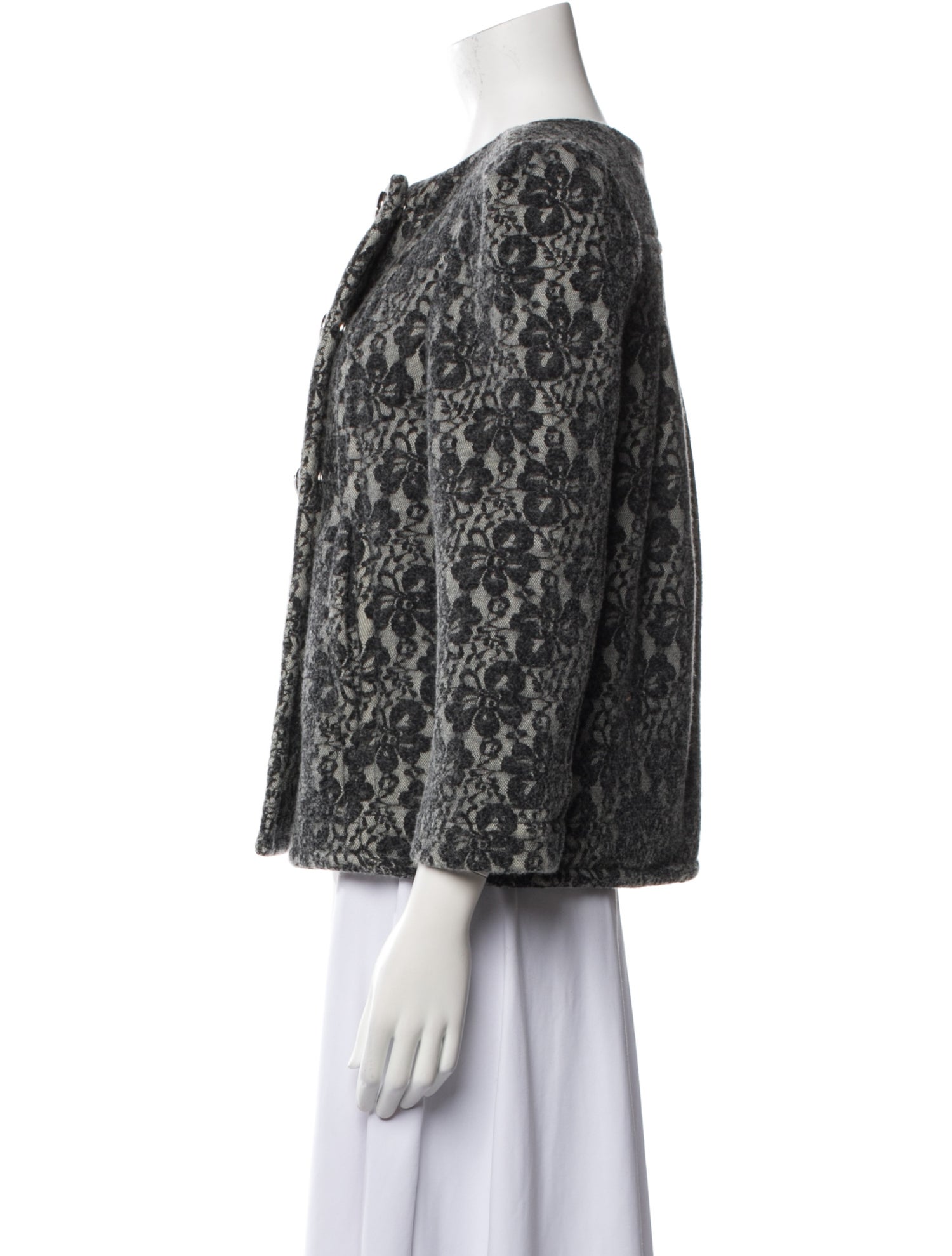 Marc Jacobs Wool Floral Print Jacket