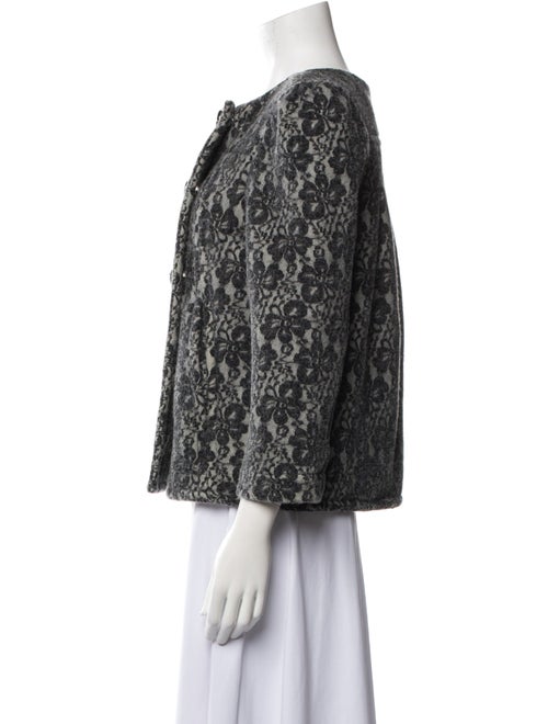 Marc Jacobs Wool Floral Print Jacket