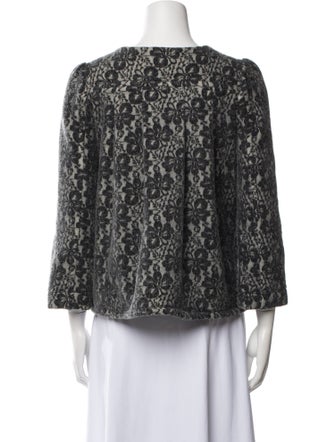 Marc Jacobs Wool Floral Print Jacket