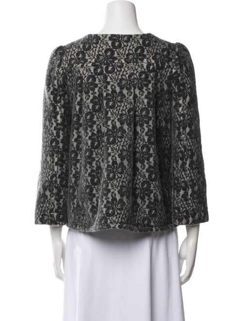 Marc Jacobs Wool Floral Print Jacket