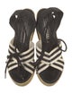 Marc Jacobs Canvas Striped T-Strap Pumps