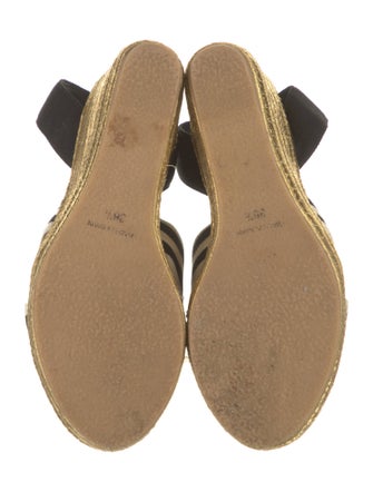 Marc Jacobs Canvas Striped T-Strap Pumps