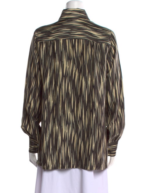 Marc Jacobs Silk Printed Button-Up Top