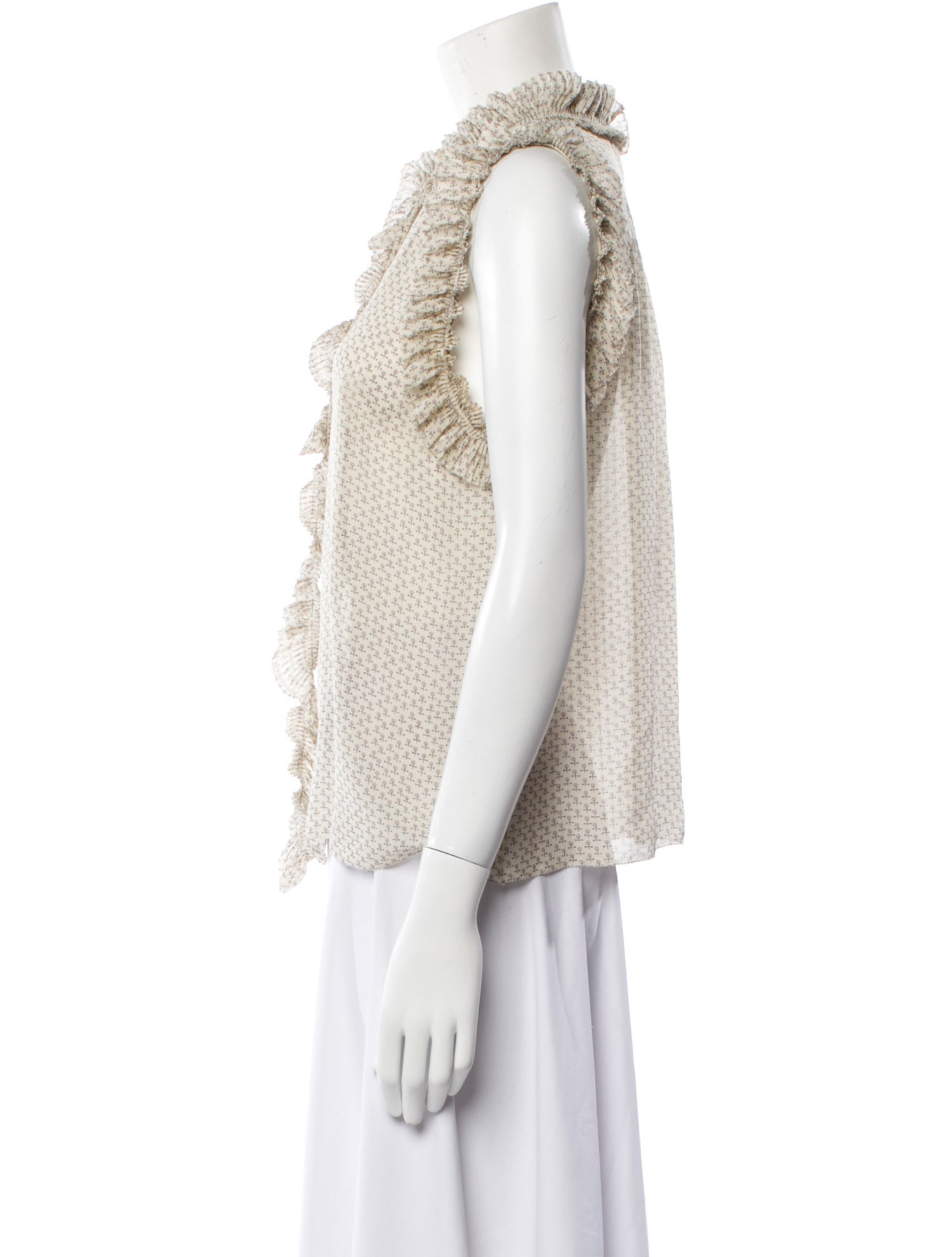 Marc Jacobs Mock Neck Sleeveless Top