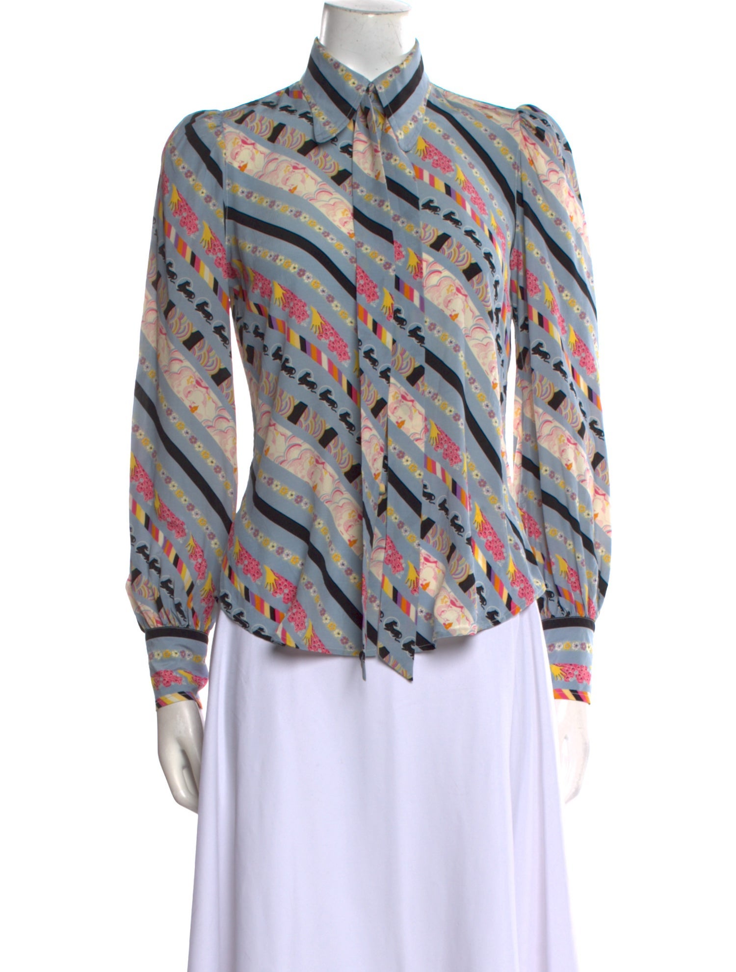 Marc Jacobs Silk Printed Blouse