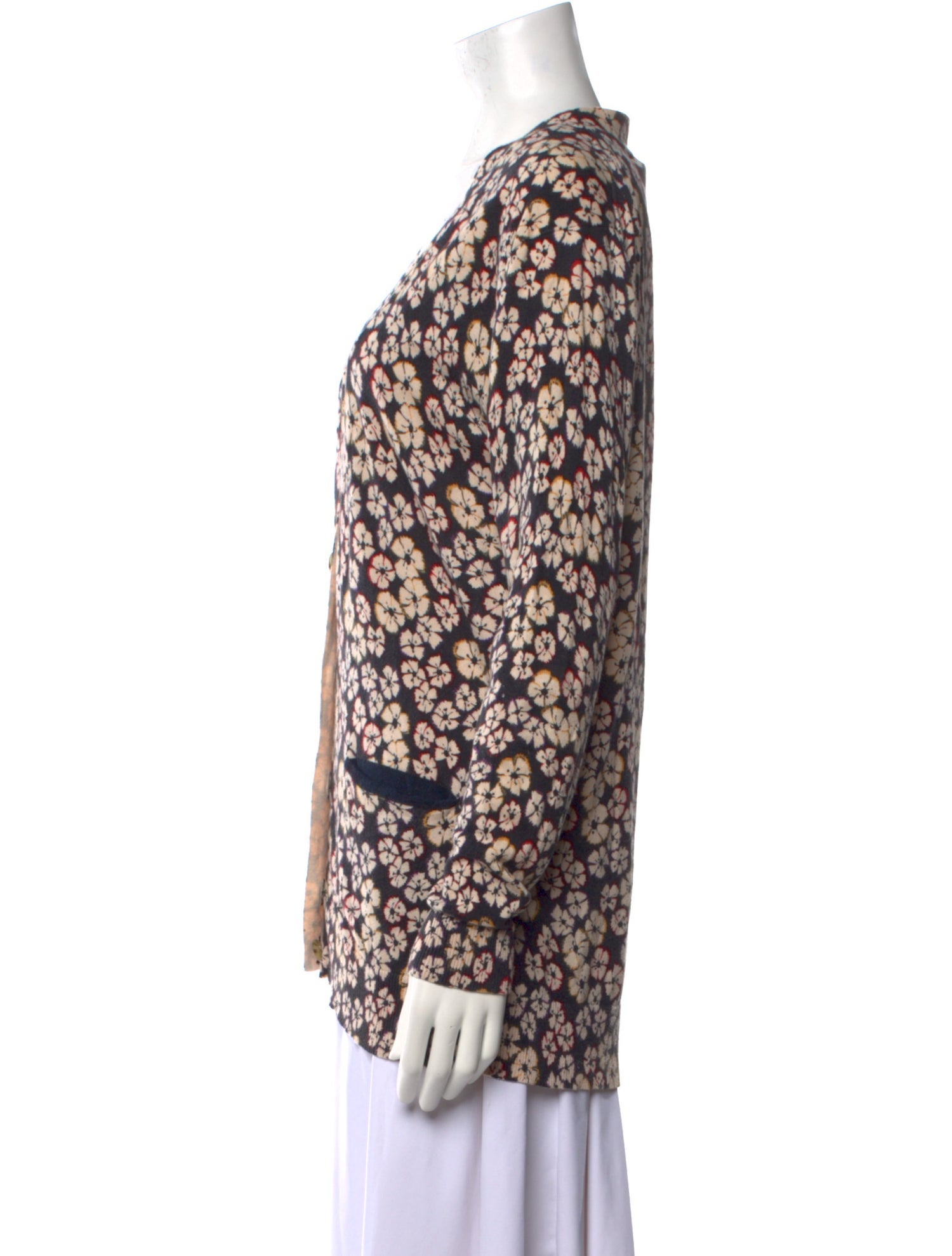 Marc Jacobs Printed V-Neck Sweater