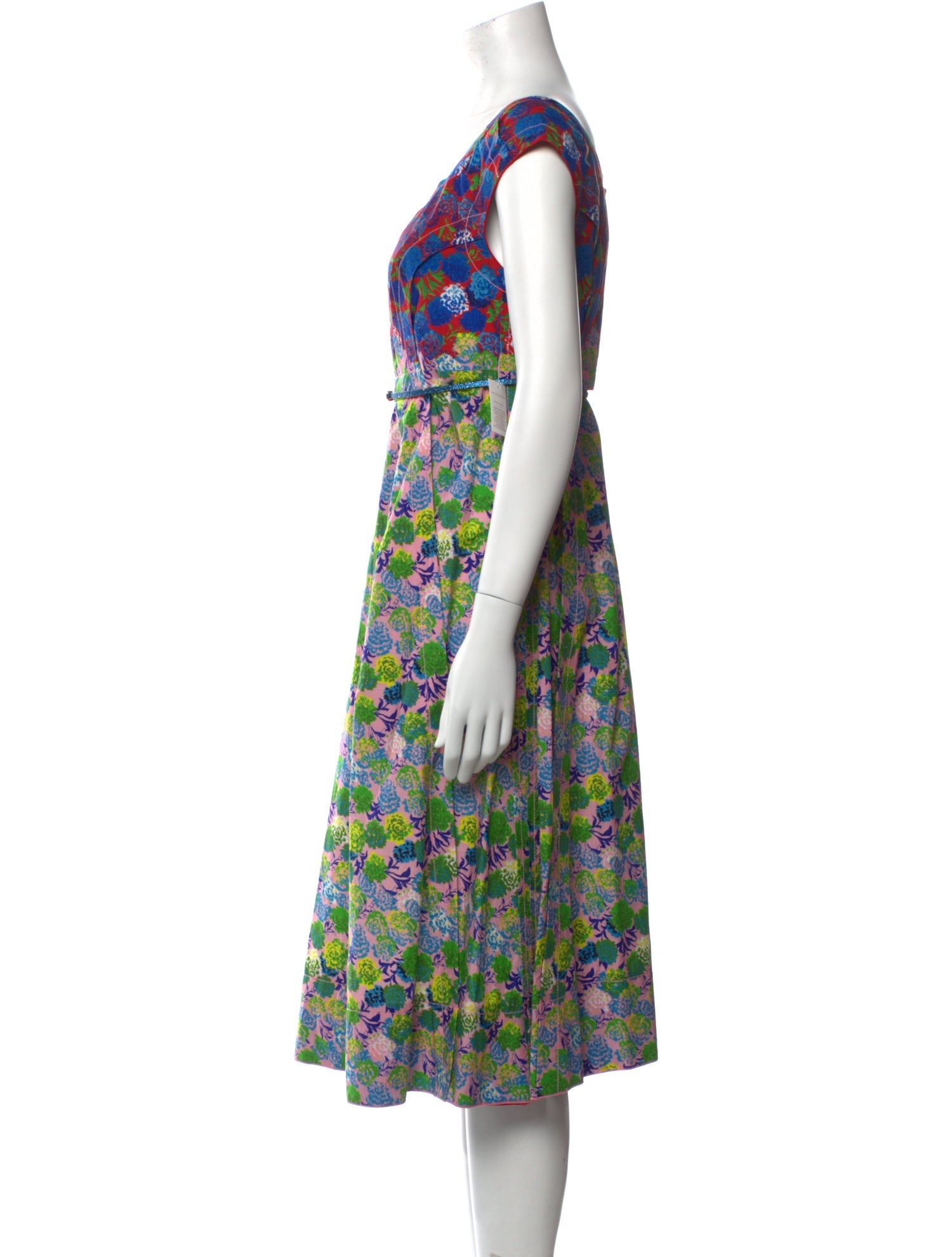 Marc Jacobs Floral Print Midi Length Dress w/ Tags