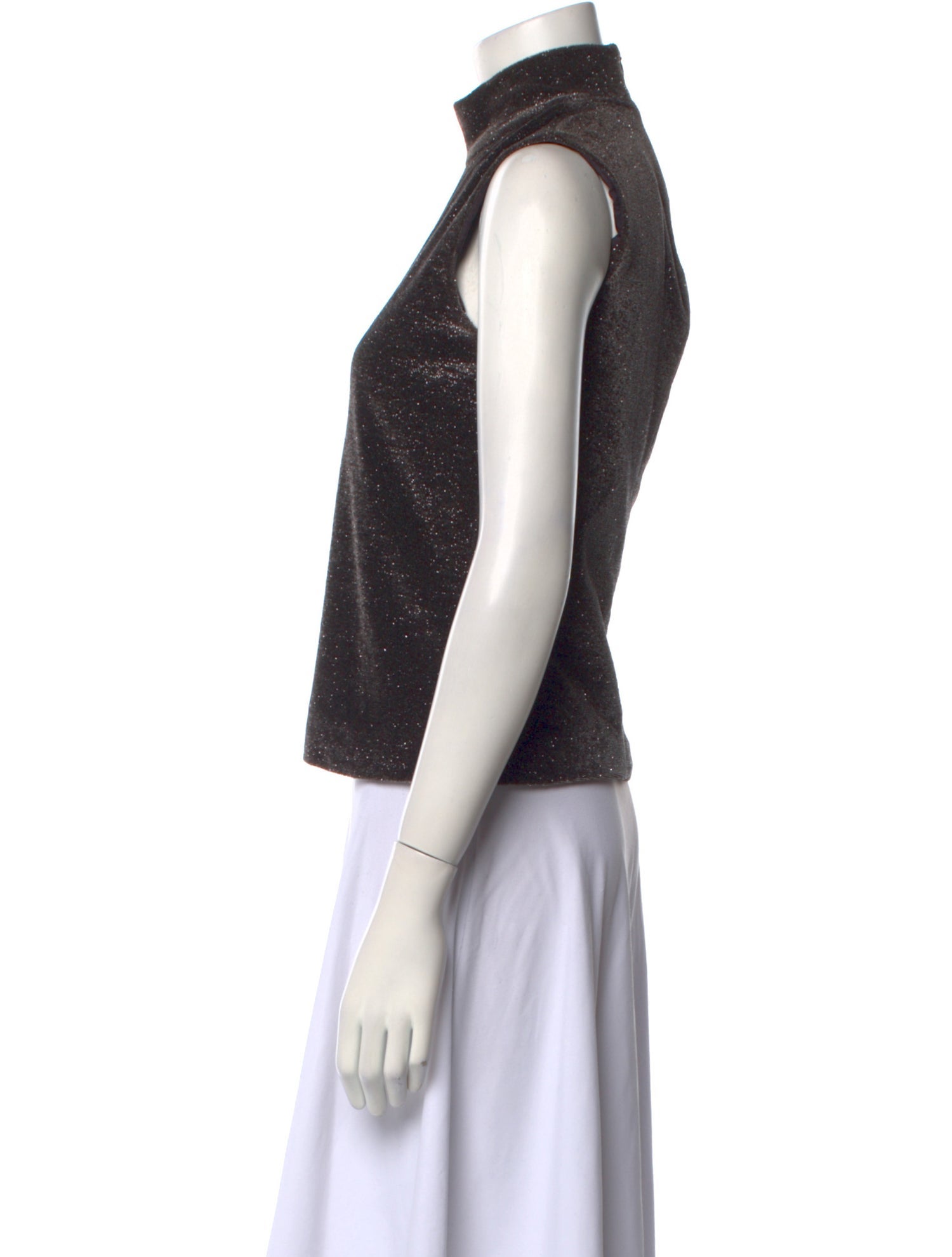 Marc Jacobs Turtleneck Sleeveless Crop Top