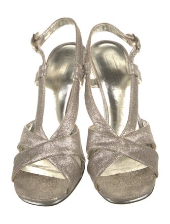 Marc Jacobs Glitter Accents Slingback Sandals