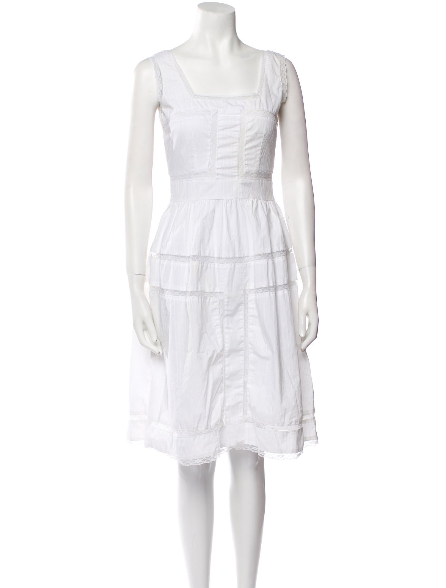 Marc Jacobs Square Neckline Knee-Length Dress
