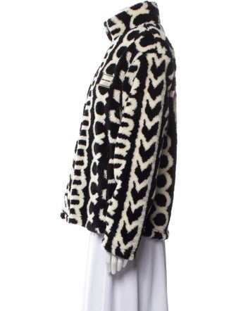 Marc Jacobs Faux Fur Printed Faux Fur Jacket
