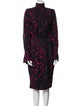 Marc Jacobs Printed Midi Length Dress
