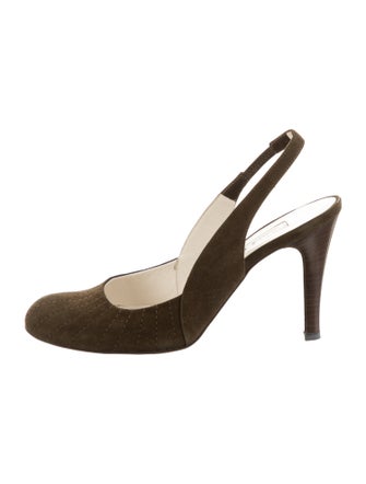 Marc Jacobs Suede Slingback Pumps