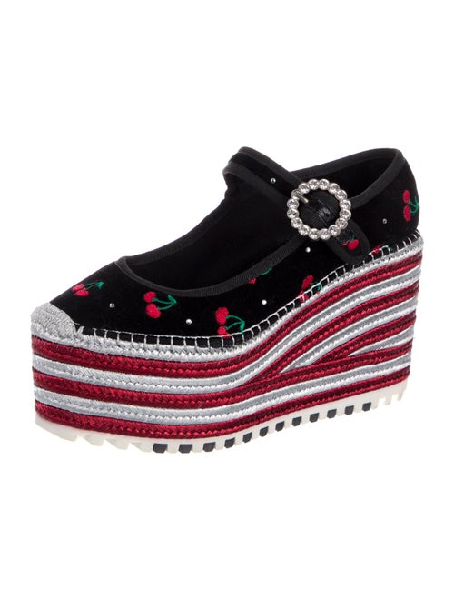 Marc Jacobs Velvet Printed Pumps