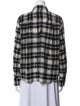 Marc Jacobs Silk Plaid Print Button-Up Top