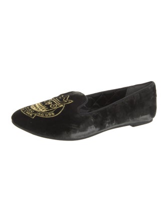 Marc by Marc Jacobs Velvet Embroidered Accent Loafers