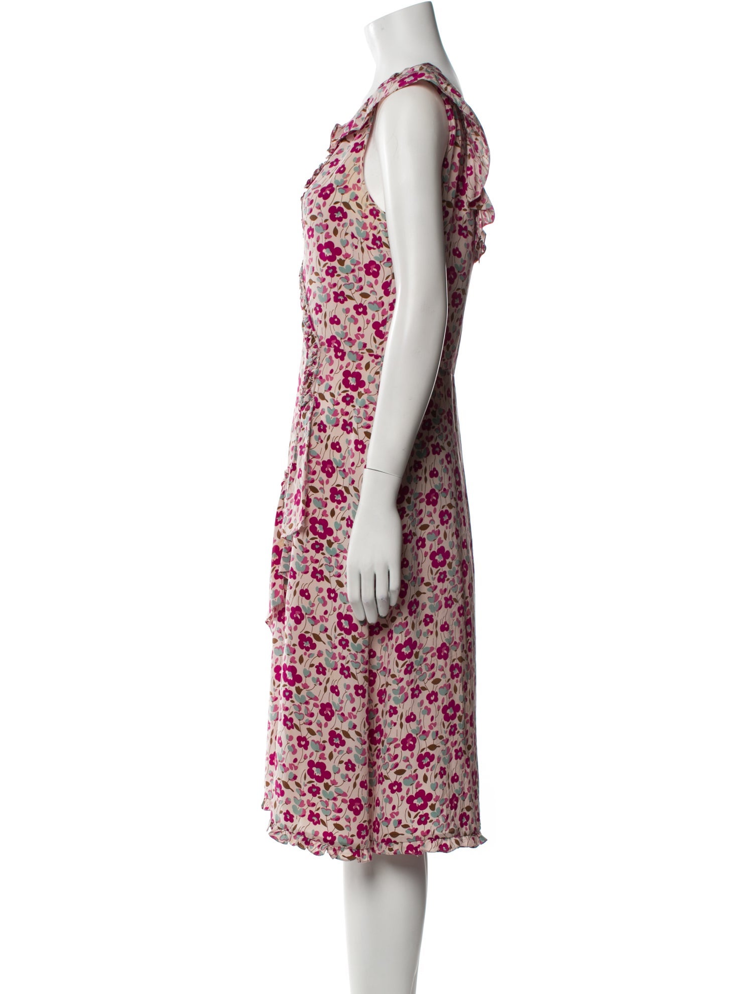 Marc Jacobs Silk Midi Length Dress