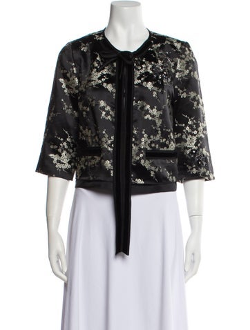 Marc Jacobs Jackets Nylon Floral Print Evening Jacket US 0 | XS