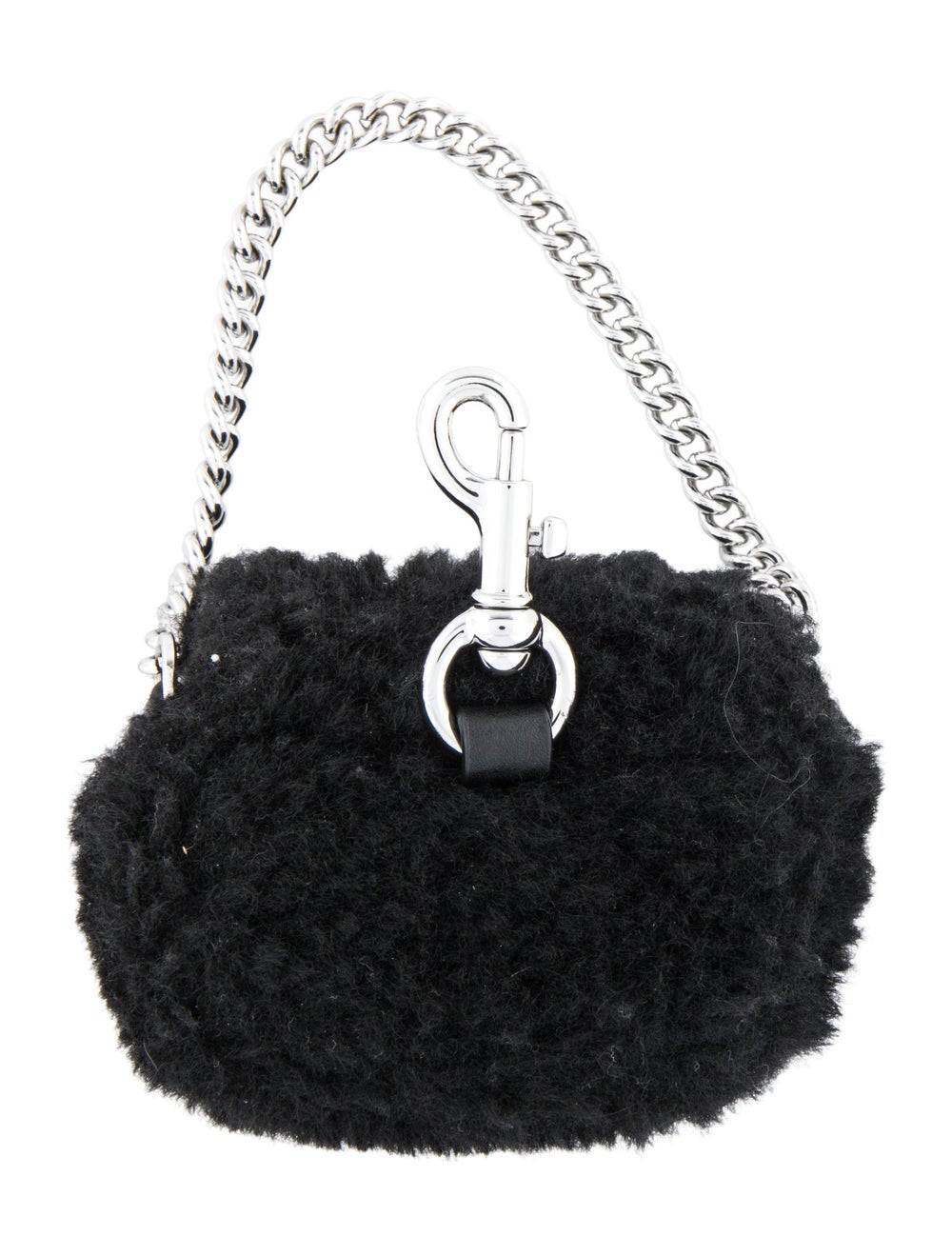 Marc Jacobs womens shearling solid key chain pouch - image 2