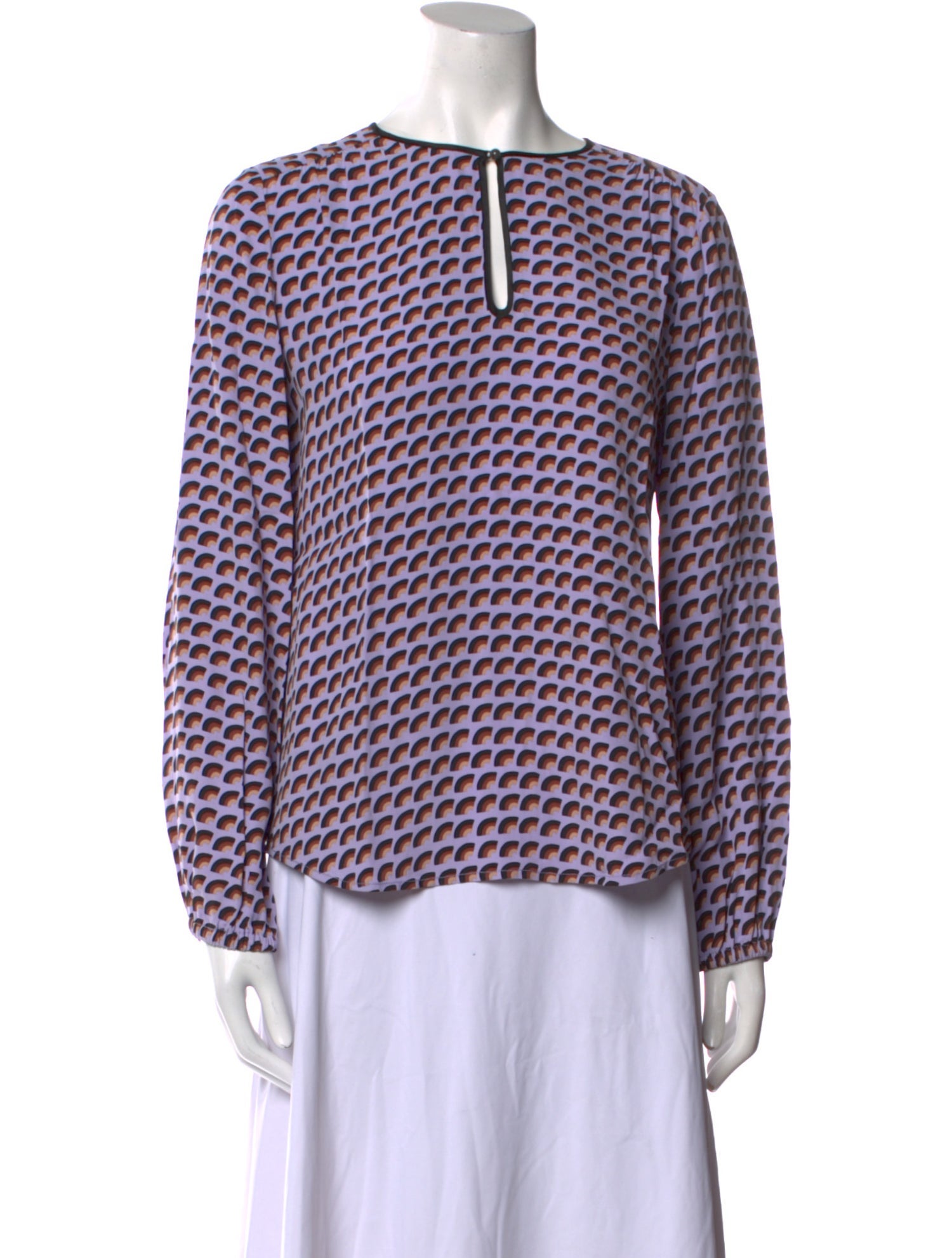 Marc Jacobs Printed Crew Neck Blouse