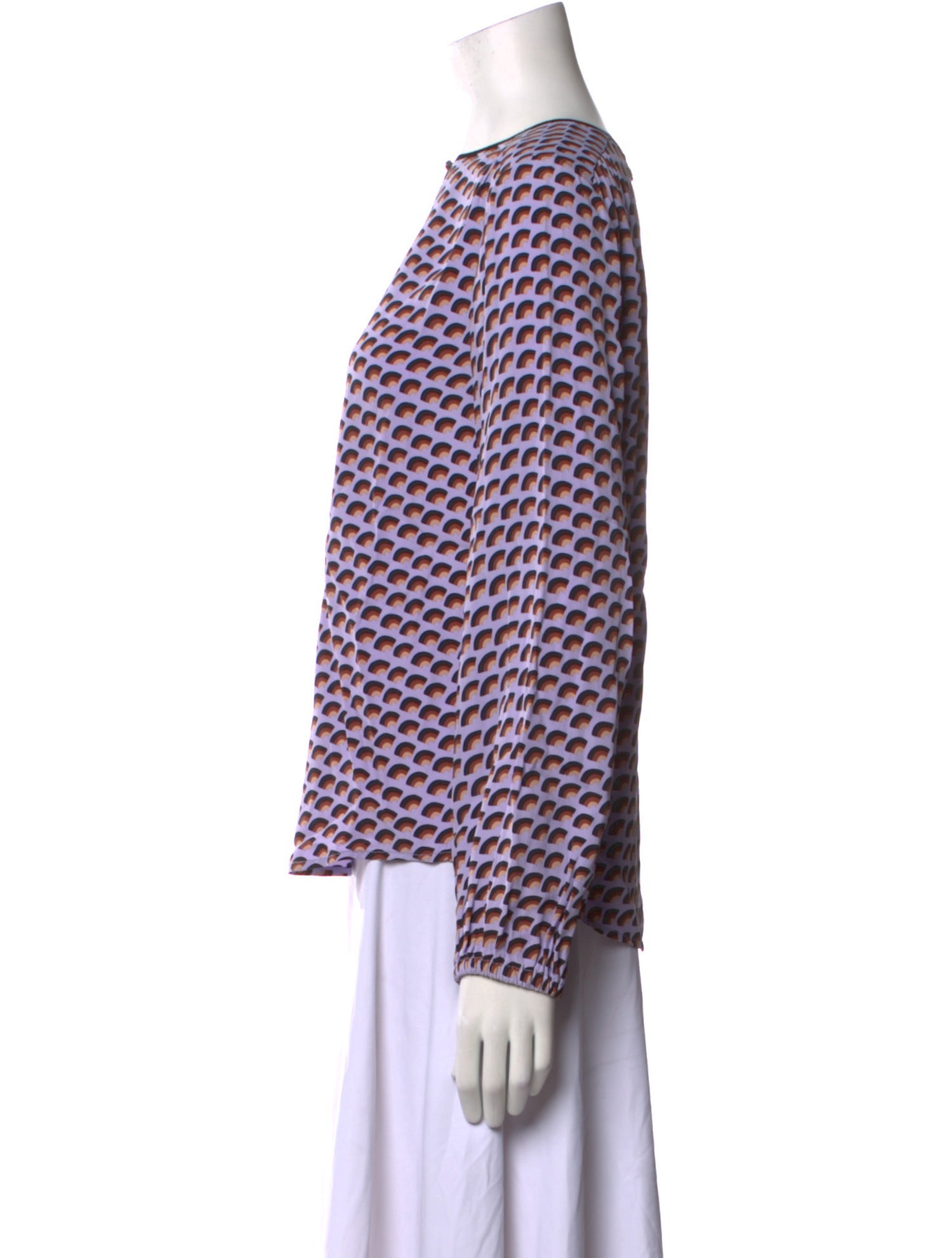 Marc Jacobs Printed Crew Neck Blouse