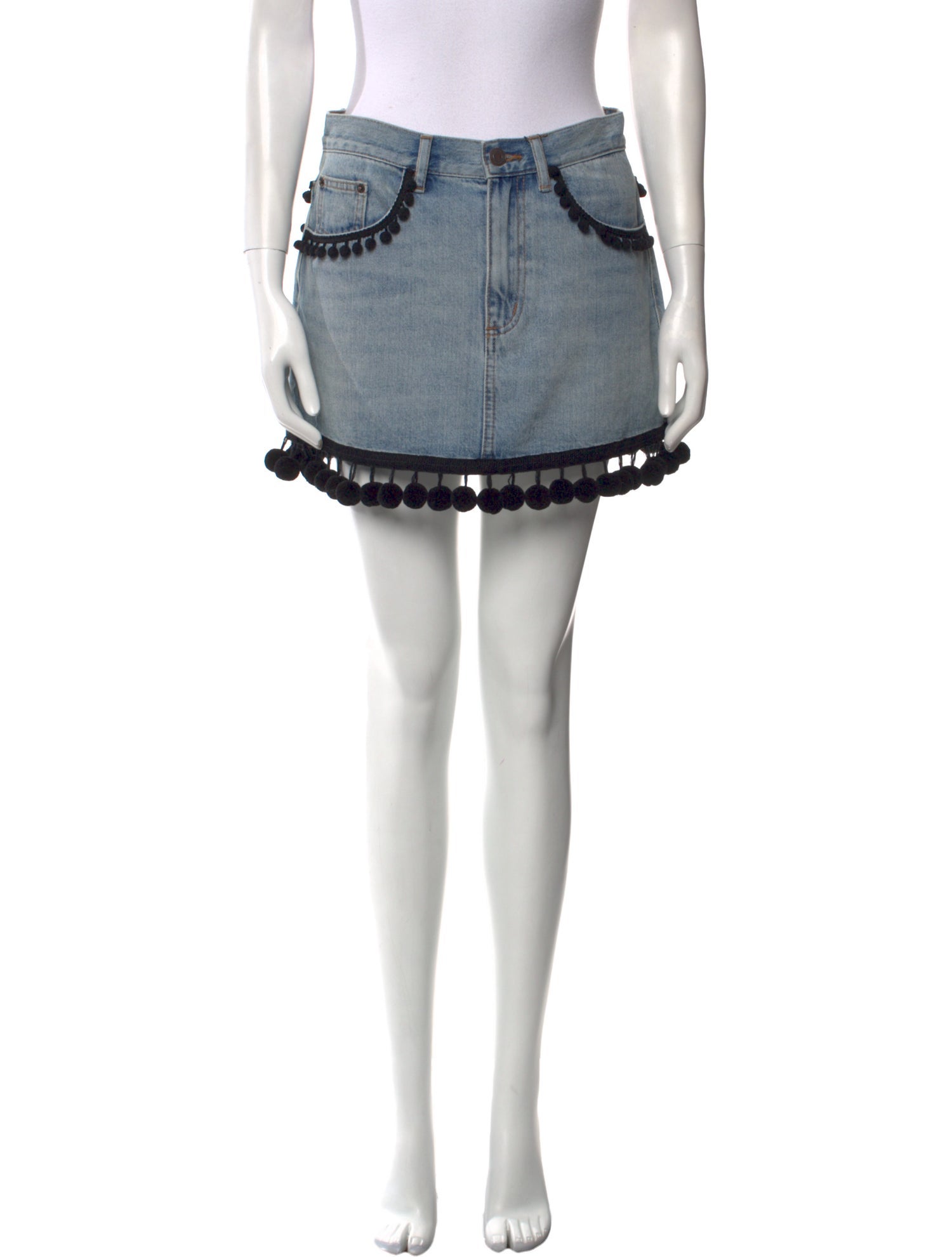 Marc Jacobs Pom-Pom Embellishments Mini Skirt