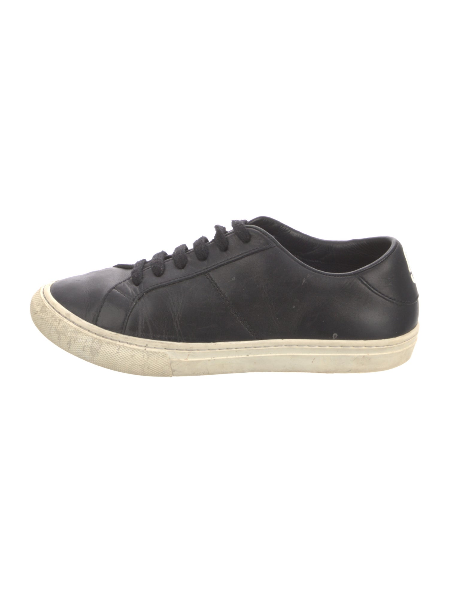 Marc Jacobs Leather Colorblock Pattern Sneakers