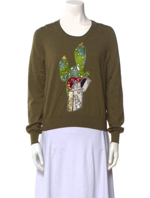 Marc Jacobs Virgin Wool Graphic Print Sweatshirt