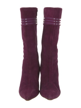 Marc Jacobs Suede Printed Sock Boots