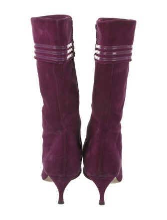 Marc Jacobs Suede Printed Sock Boots