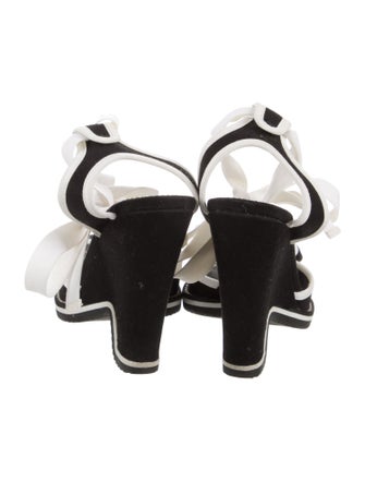 Marc Jacobs Canvas Printed Slingback Sandals