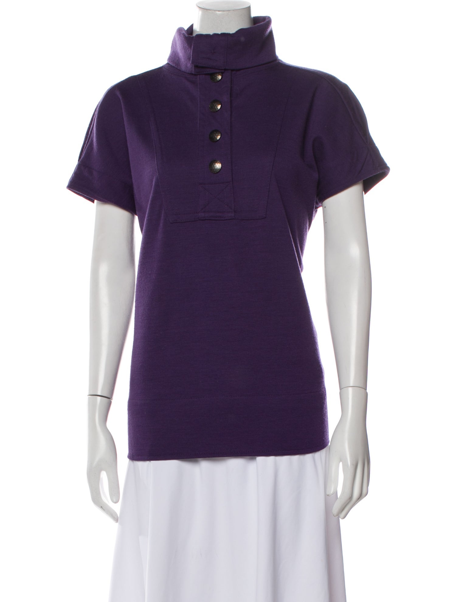 Marc by Marc Jacobs Mock Neck Short Sleeve Polo