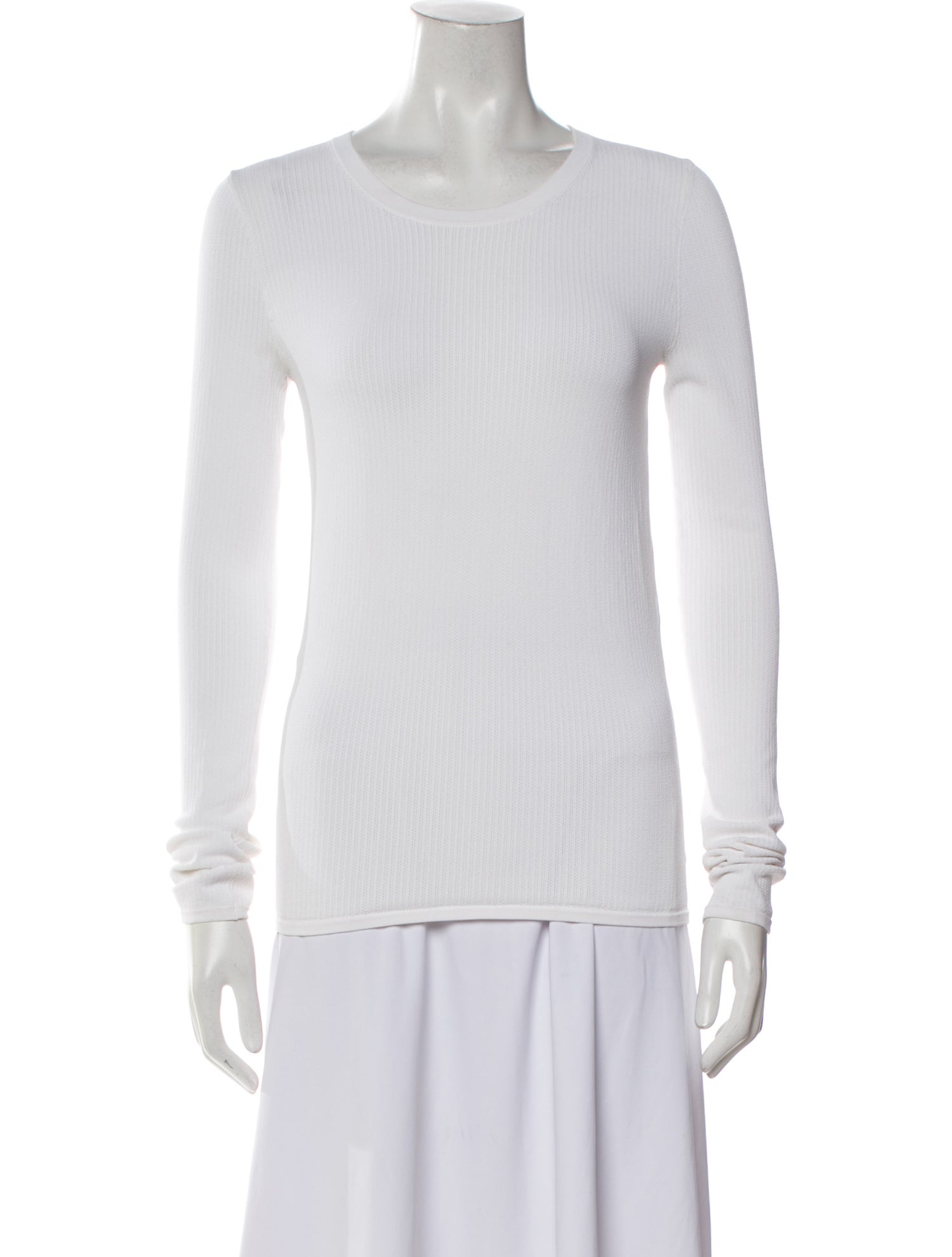 Marc Jacobs Scoop Neck Long Sleeve Top