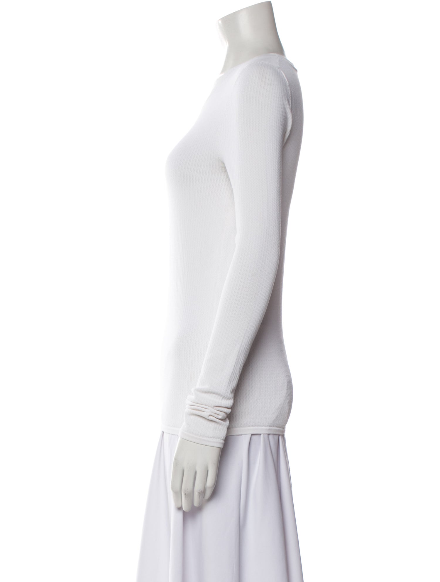 Marc Jacobs Scoop Neck Long Sleeve Top