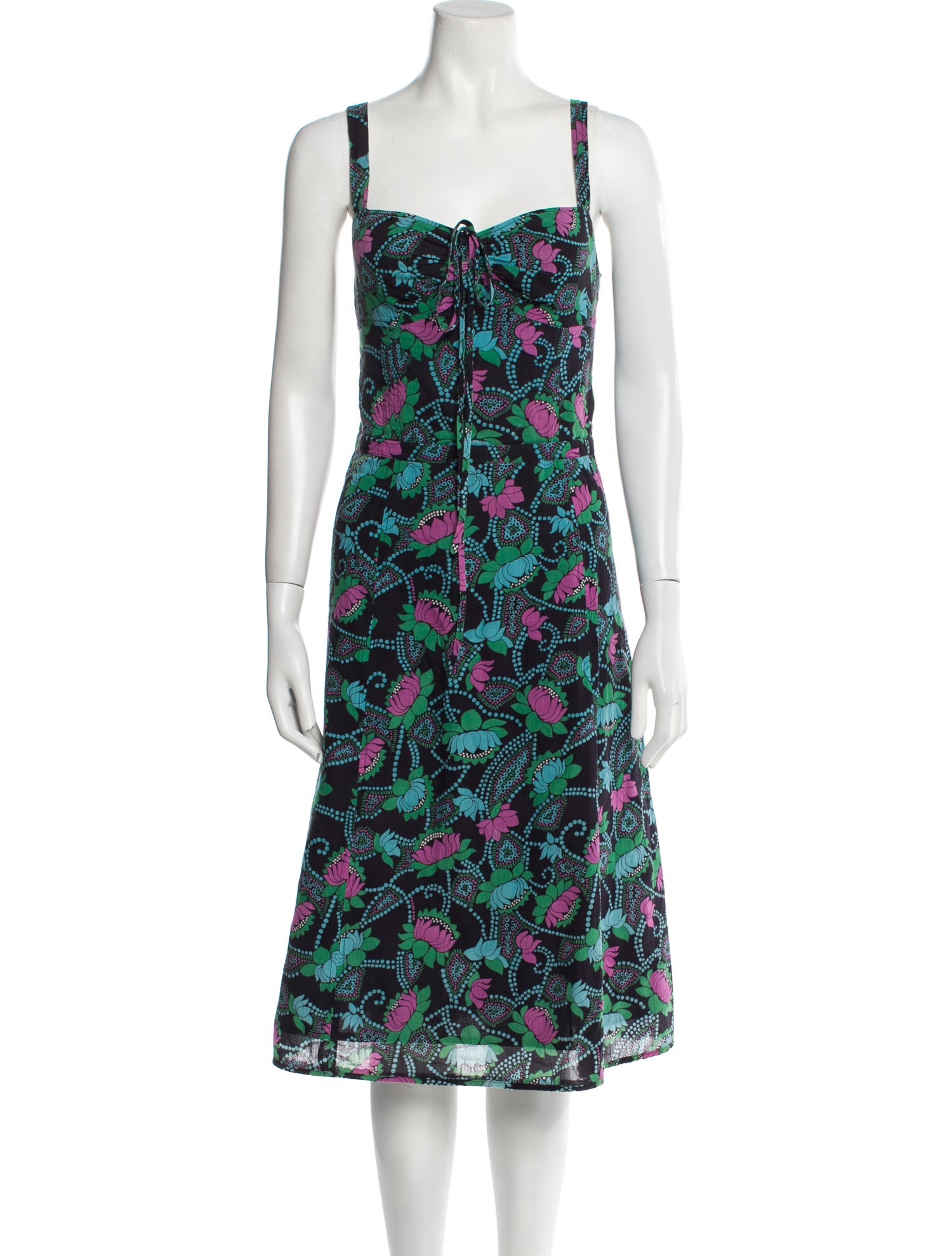 Marc Jacobs Floral Print Midi Length Dress