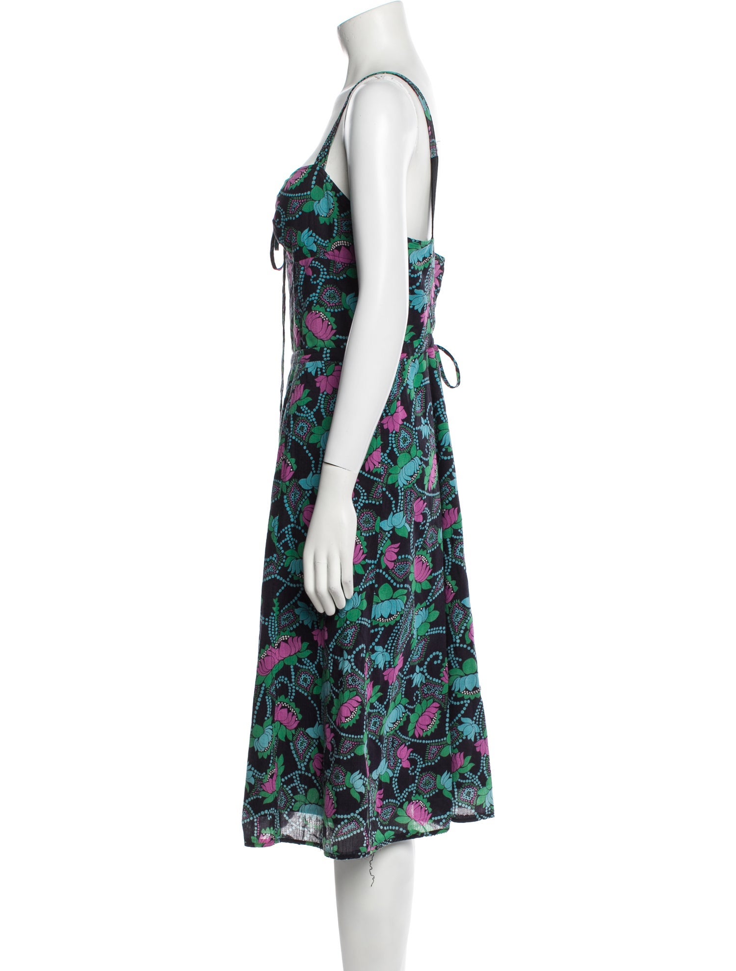 Marc Jacobs Floral Print Midi Length Dress