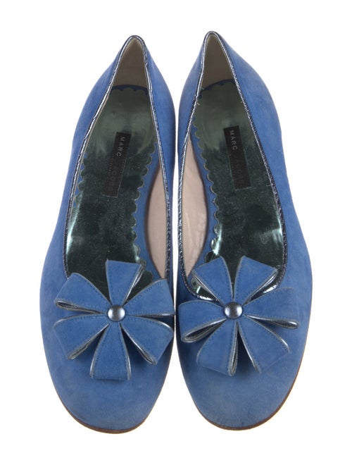 Marc Jacobs Suede Floral Print Flats