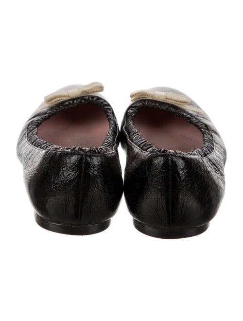 Marc Jacobs Leather Bow Accents Ballet Flats
