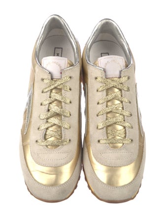 Marc Jacobs Signature Logo Suede Athletic Sneakers