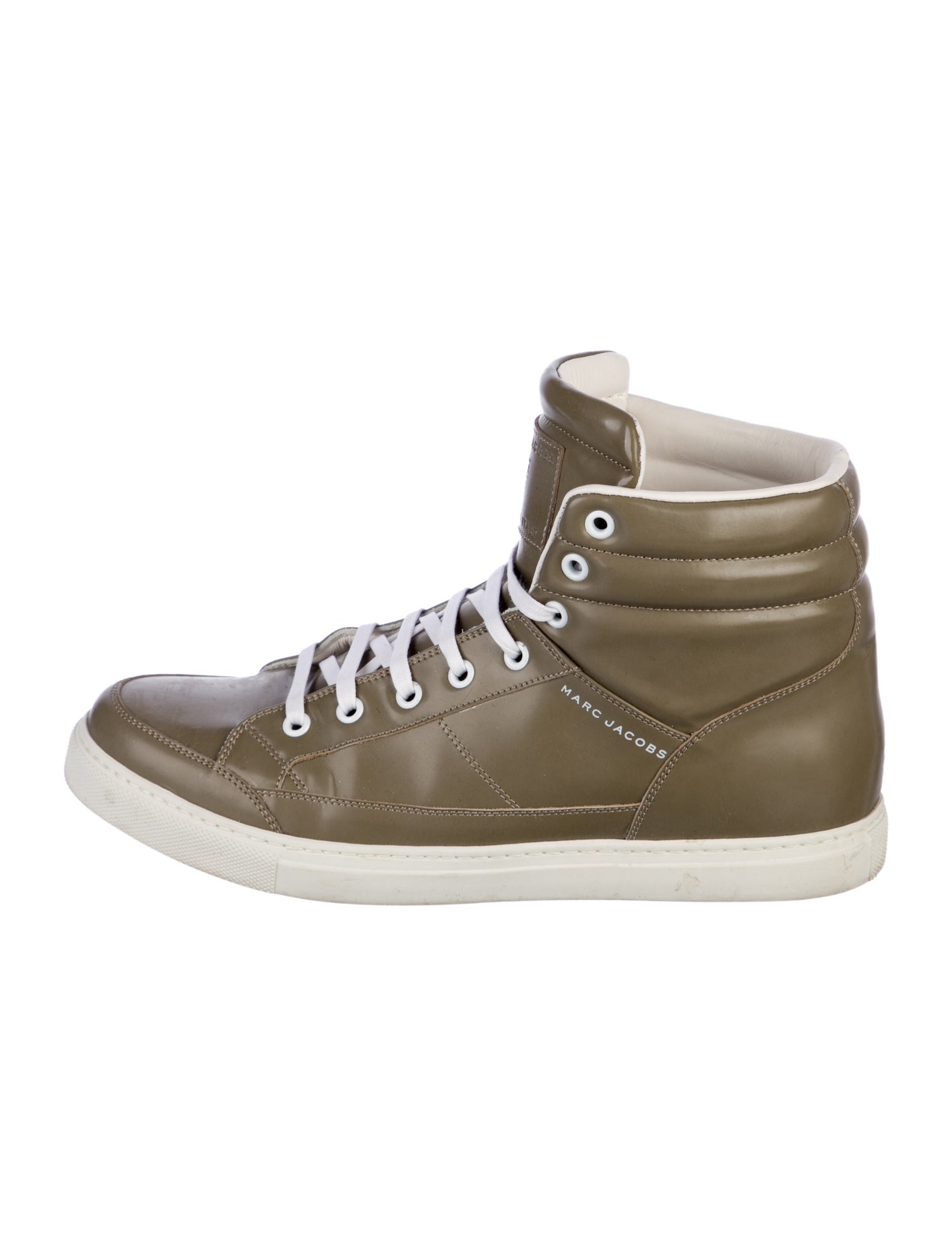 Marc Jacobs Leather Ruffle Embellishment Sneakers
