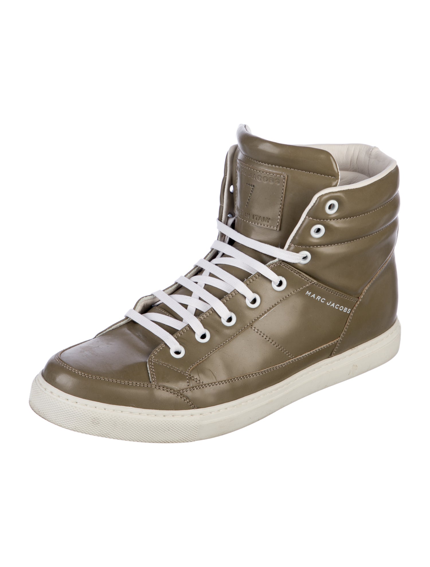 Marc Jacobs Leather Ruffle Embellishment Sneakers