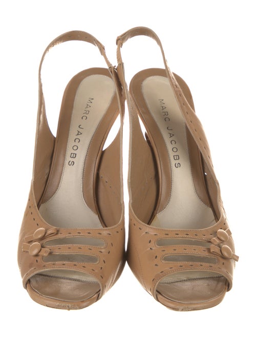 Marc Jacobs Leather Slingback Sandals