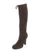 Marc Jacobs Suede Printed Lace-Up Boots