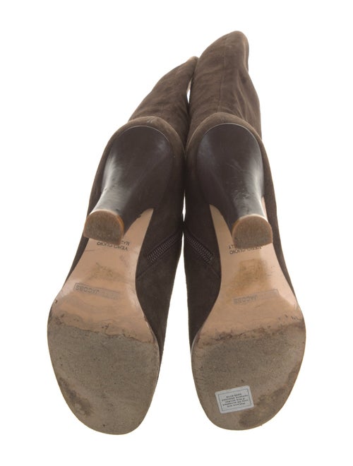 Marc Jacobs Suede Printed Lace-Up Boots