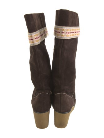 Marc Jacobs Suede Tassel Accents Boots