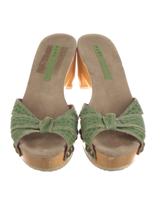 Marc Jacobs Leather Studded Accents Slides