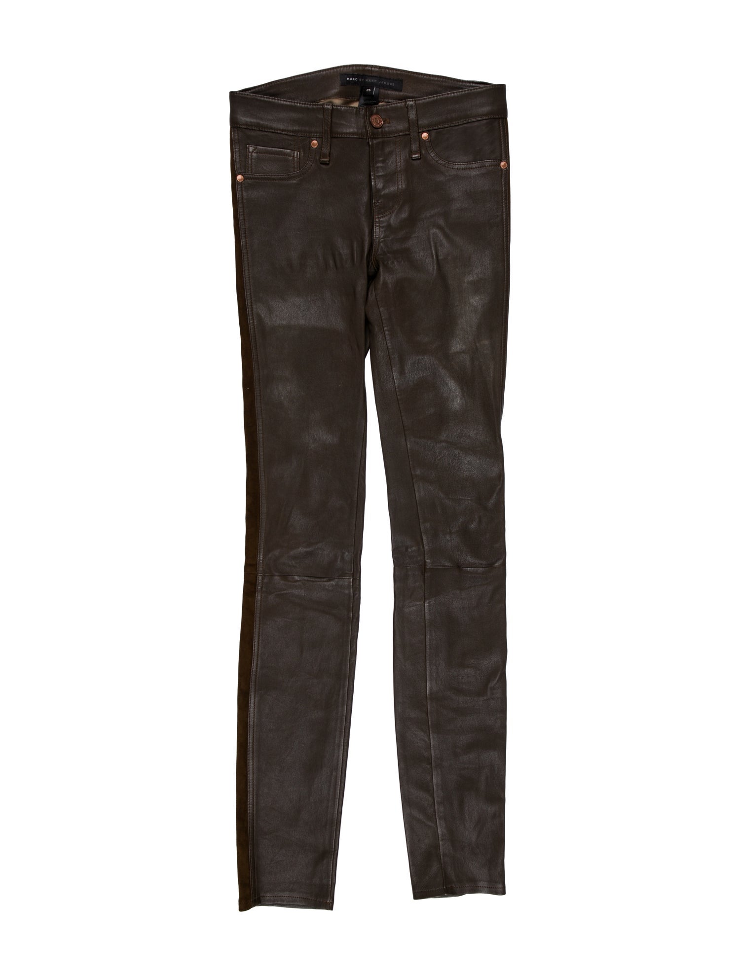 Marc by Marc Jacobs Leather Skinny Leg Pants