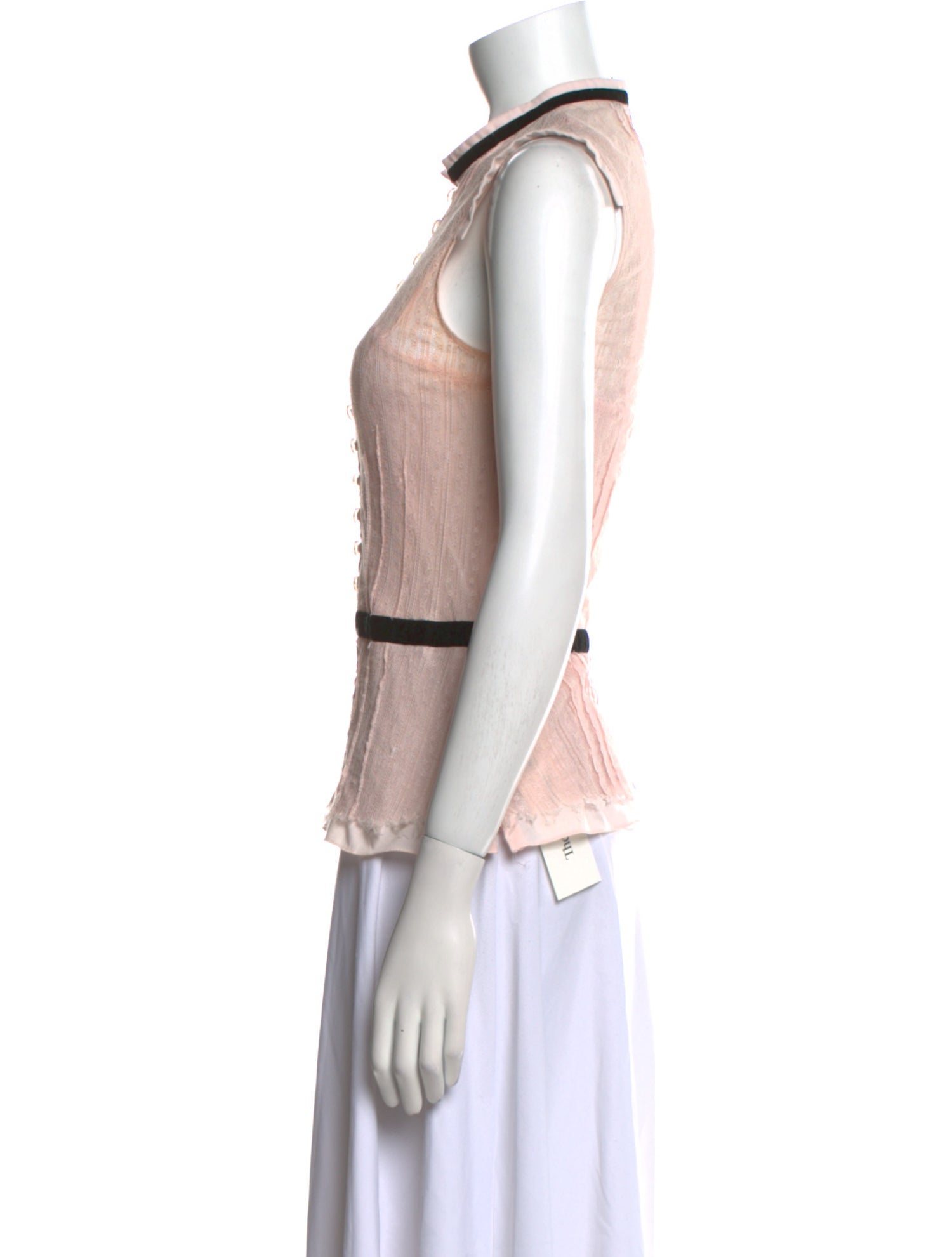 Marc Jacobs Mock Neck Sleeveless Top