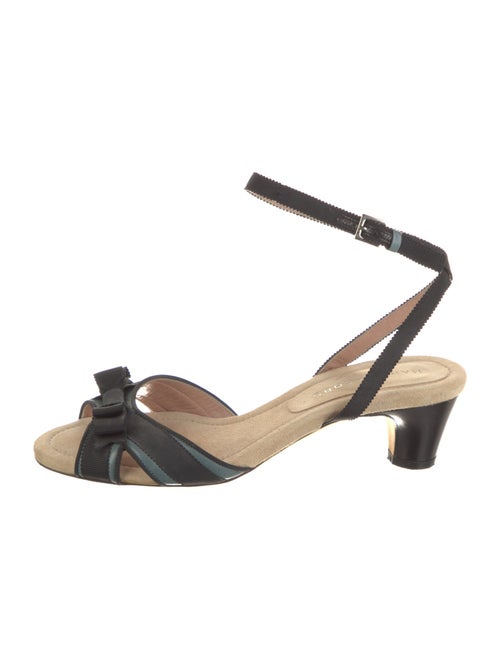 Marc Jacobs Leather Colorblock Pattern Sandals